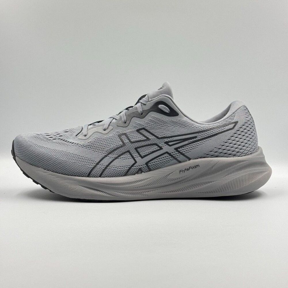 ASICS Mens 10.5 Gel-Pulse 15 Grey Running Shoes FlyteFoam GEL Cushion